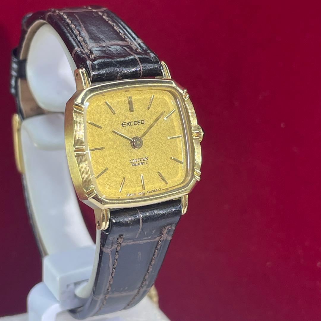 ★14K 80s 未使用 CITIZEN エクシード 純正尾錠 日本製 腕時計