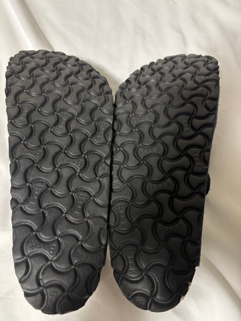 ビルケンシュトック ボストン ネイビー スエード 39 25センチ