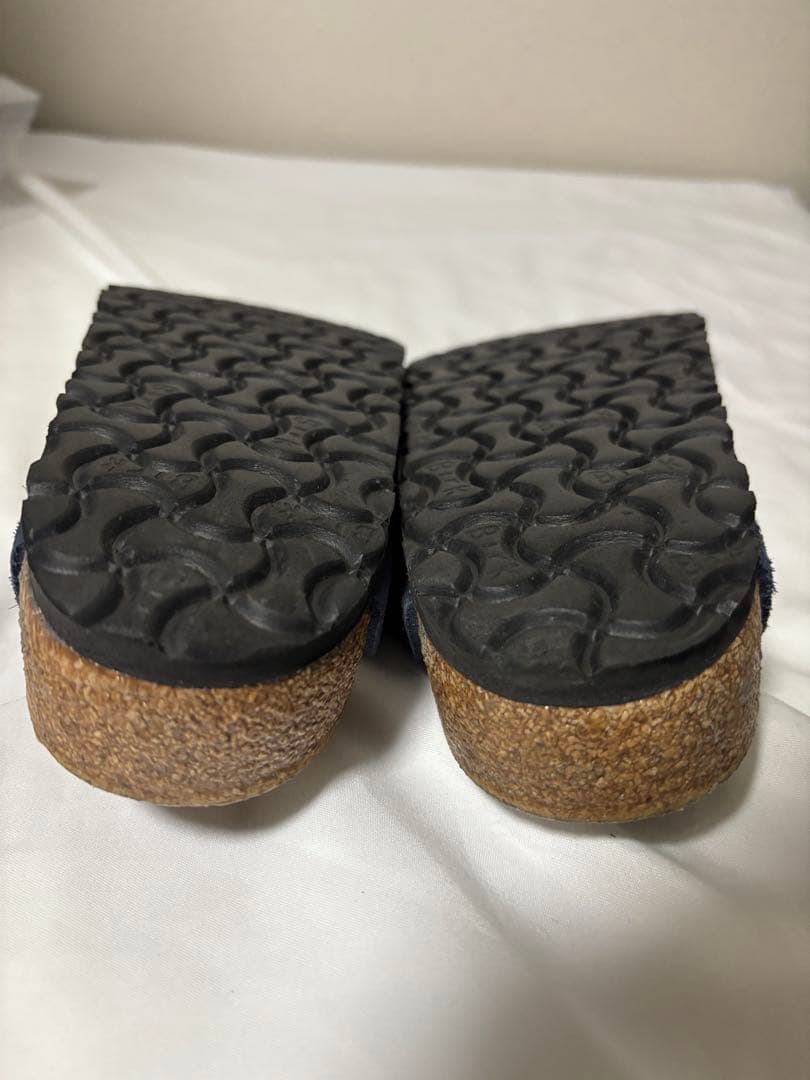 ビルケンシュトック ボストン ネイビー スエード 39 25センチ