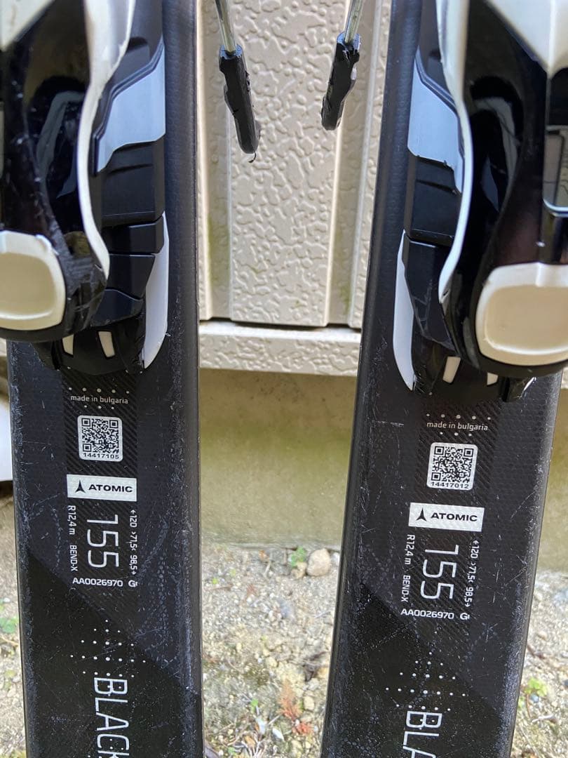 ATOMIC アトミック スキー板　155cm ストック付き　ビンディング