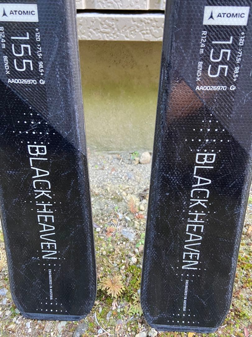 ATOMIC アトミック スキー板　155cm ストック付き　ビンディング
