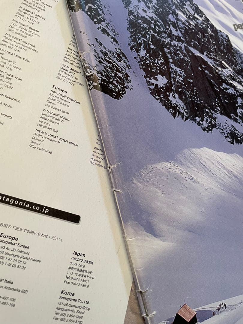 【希少】 パタゴニア patagonia カタログ WINTER 2000