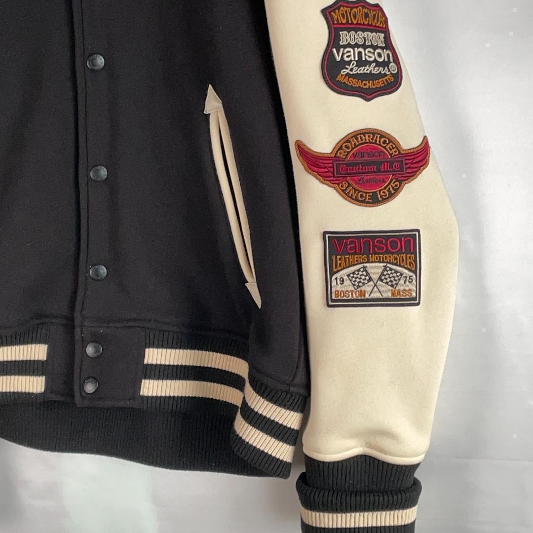 未使用級　ヴァンソン　XL　スタジャン　ワッペン　カスタムデザイン　刺繍　大きい