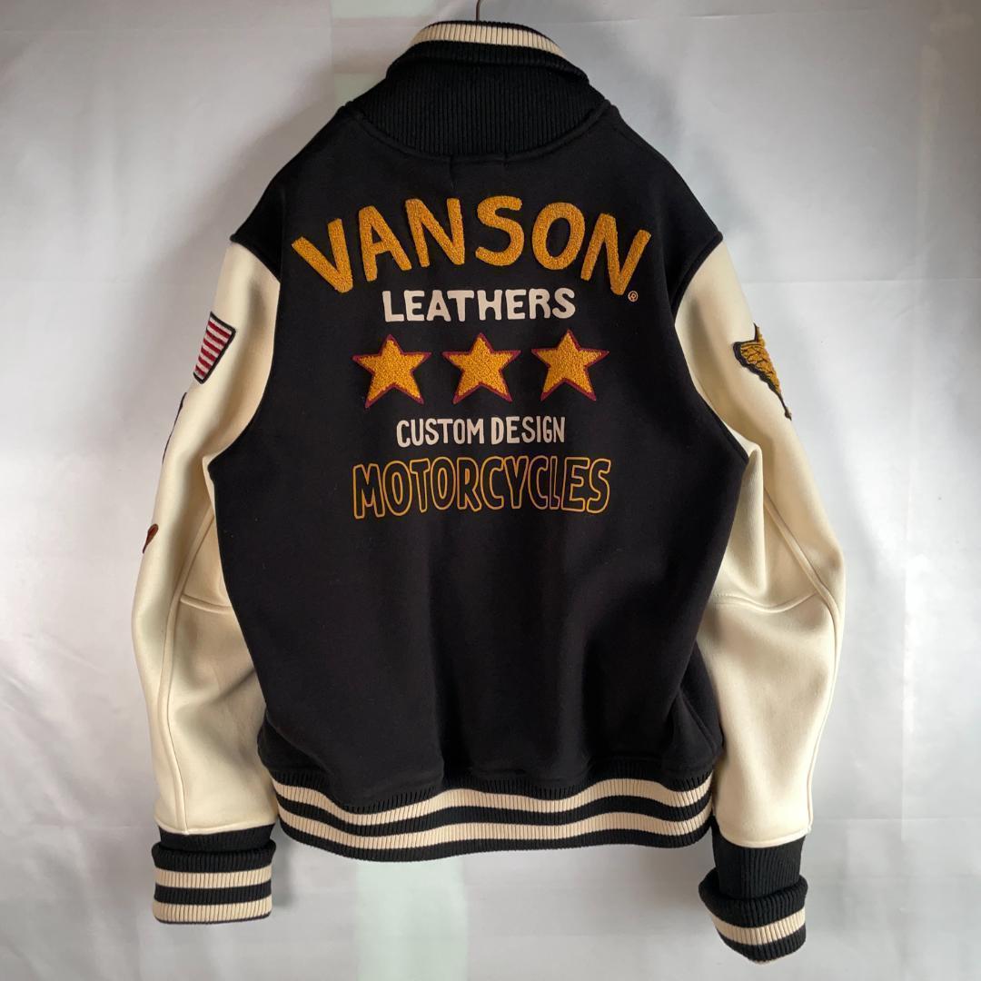 未使用級　ヴァンソン　XL　スタジャン　ワッペン　カスタムデザイン　刺繍　大きい