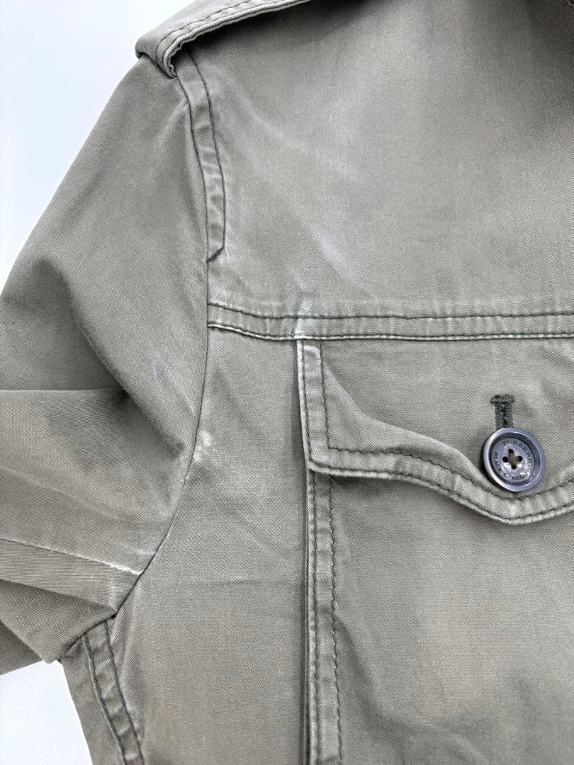 バーバリーブラックレーベル ミリタリージャケット ホースロゴ L ノバチェック