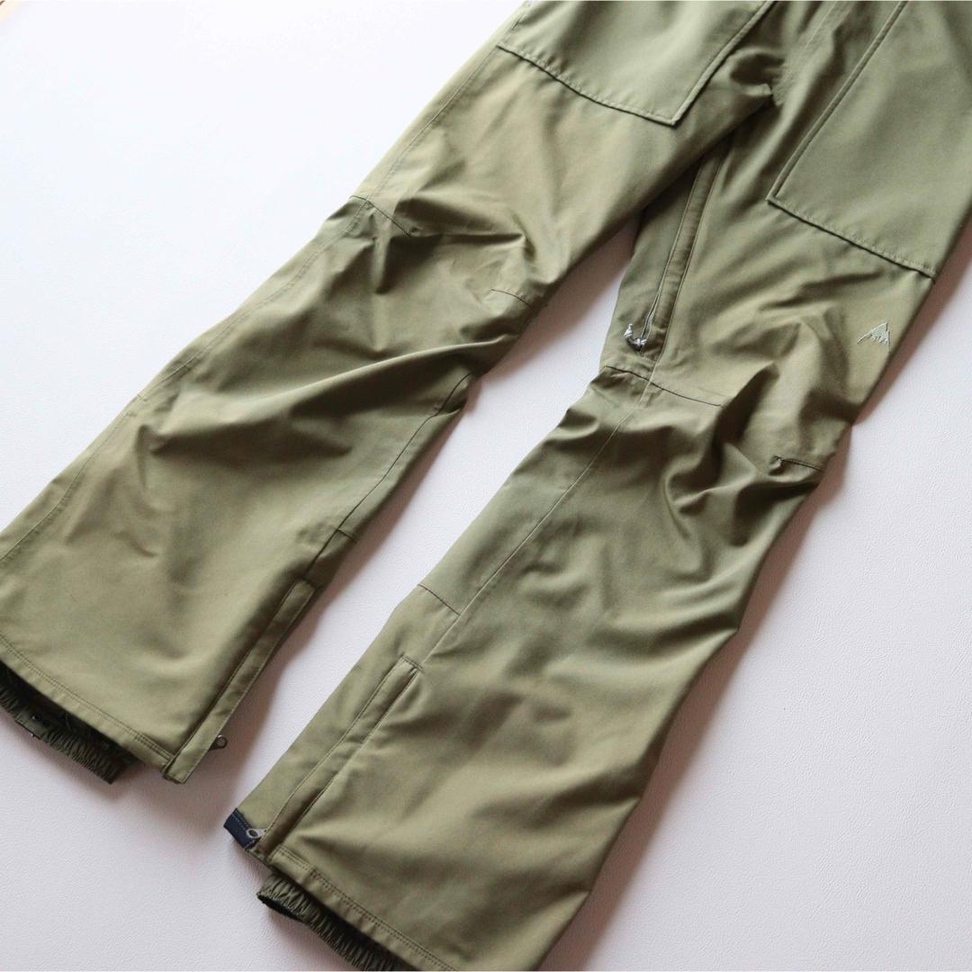 5431【美品】バートン ビブパンツ ノルディック柄 ボーダー レディース