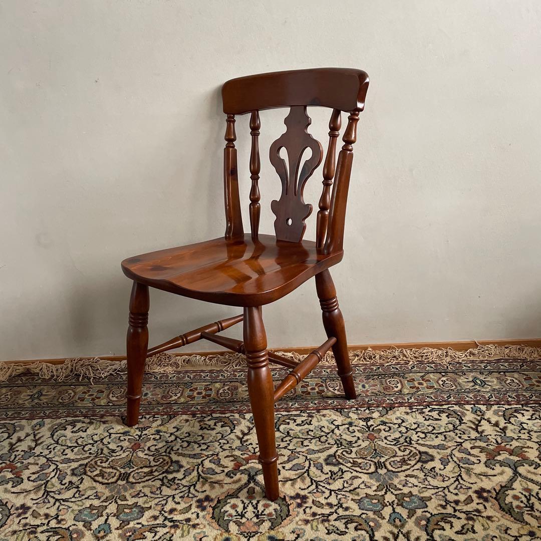 ② コスガ家具　ウィンザーチェア　パイン材　ダイニングチェア