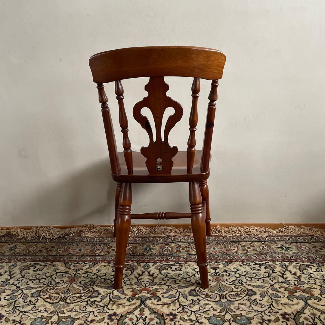 ② コスガ家具　ウィンザーチェア　パイン材　ダイニングチェア