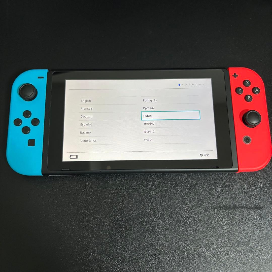 Nintendo Switch 本体 青/赤 +ケース付き