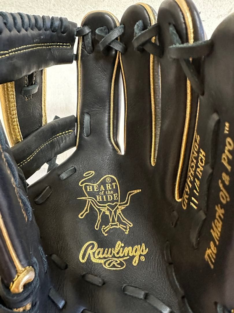Rawlings 軟式グローブ 黒/金