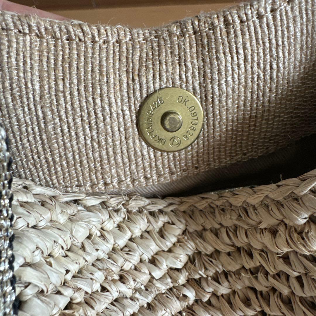 VIORA d'ORO ストロー かごバッグ ベージュ