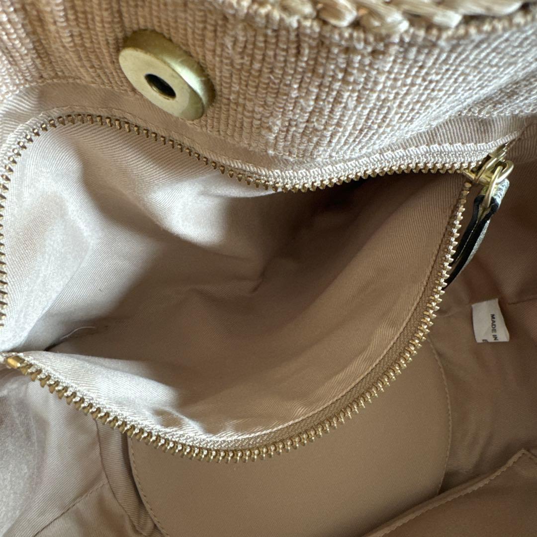 VIORA d'ORO ストロー かごバッグ ベージュ