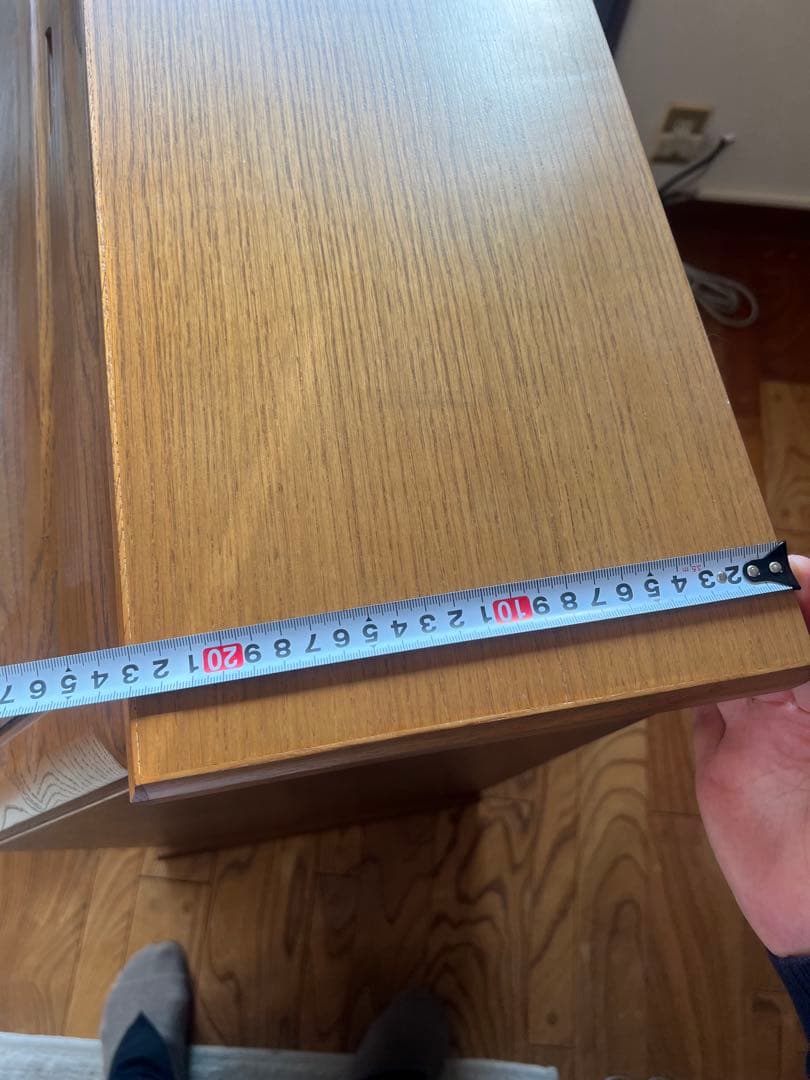 【大雪木工】オーク材 ライティングビューロー デスク（アンティーク品）