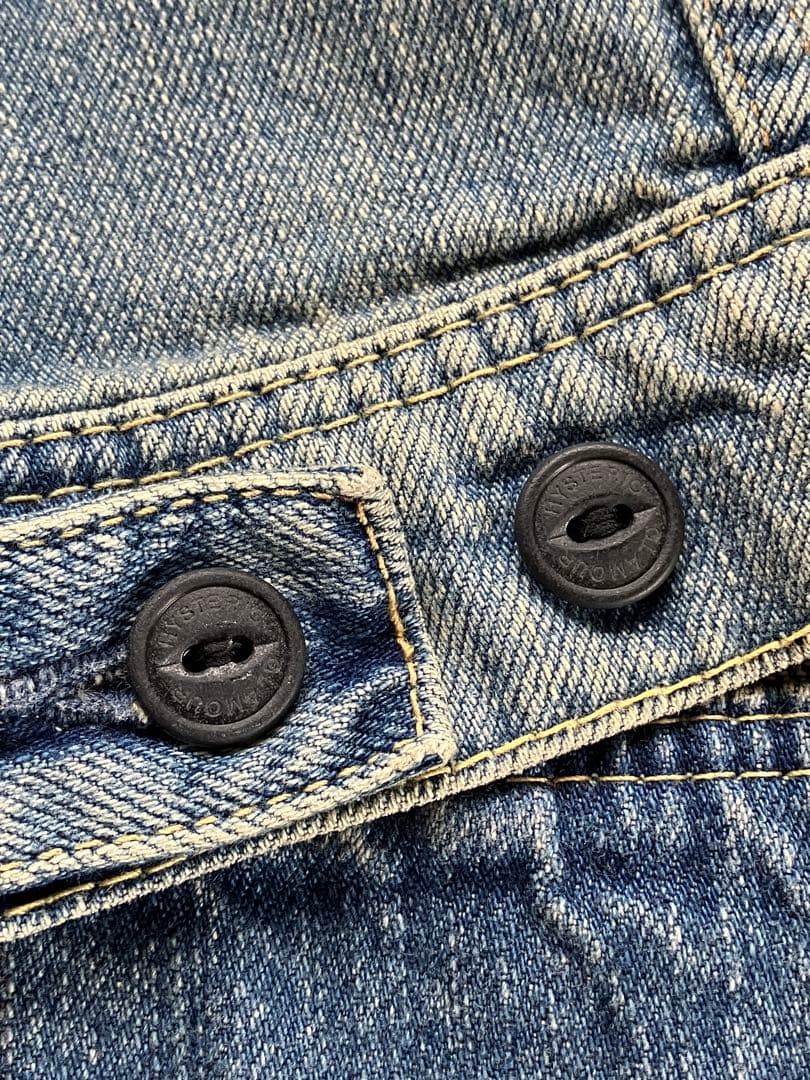 HYSTERIC GLAMOUR レザースリーブ デニムジャケット F