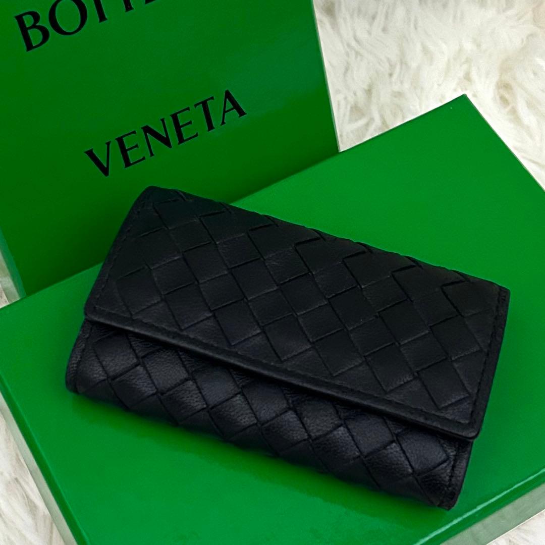 【美品】BOTTEGA VENETA イントレチャート レザー 財布