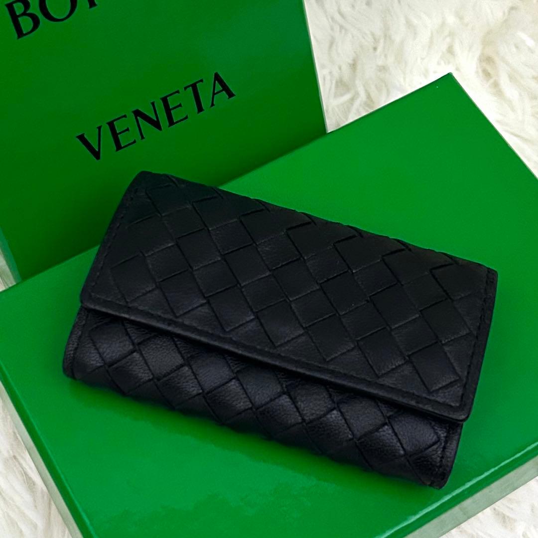 【美品】BOTTEGA VENETA イントレチャート レザー 財布