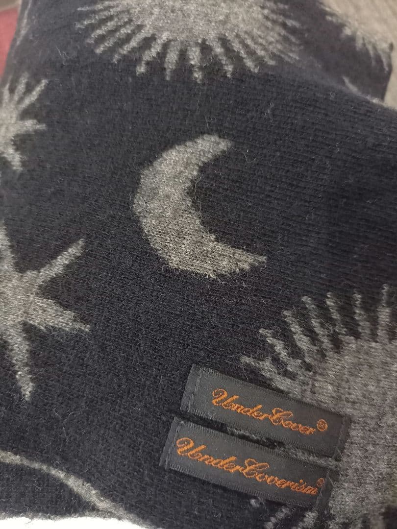 UNDERCOVER☆UNDERCOVERISM魔女期☆星月ニットマフラー☆美品