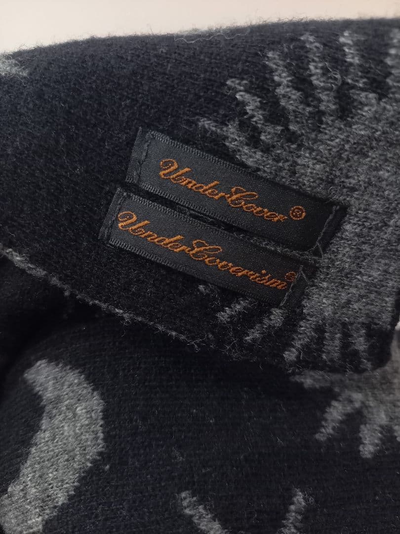 UNDERCOVER☆UNDERCOVERISM魔女期☆星月ニットマフラー☆美品