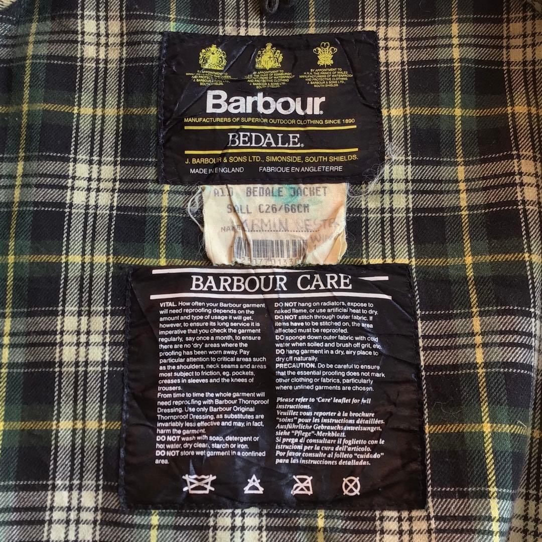 90s Barbour バブアー ビデイル オイルドジャケット 英国製