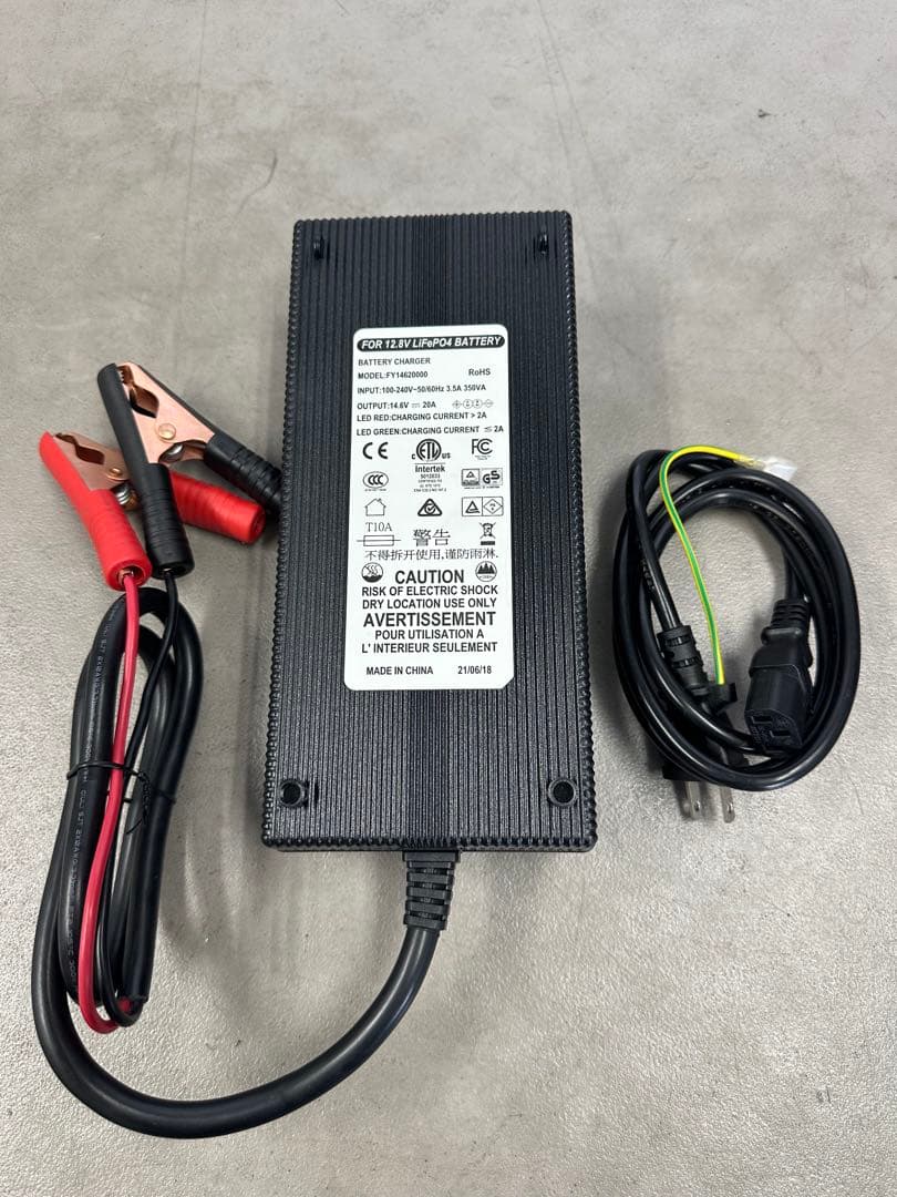 RENOGY AC100V 20A リン酸鉄リチウムイオンバッテリー充電器