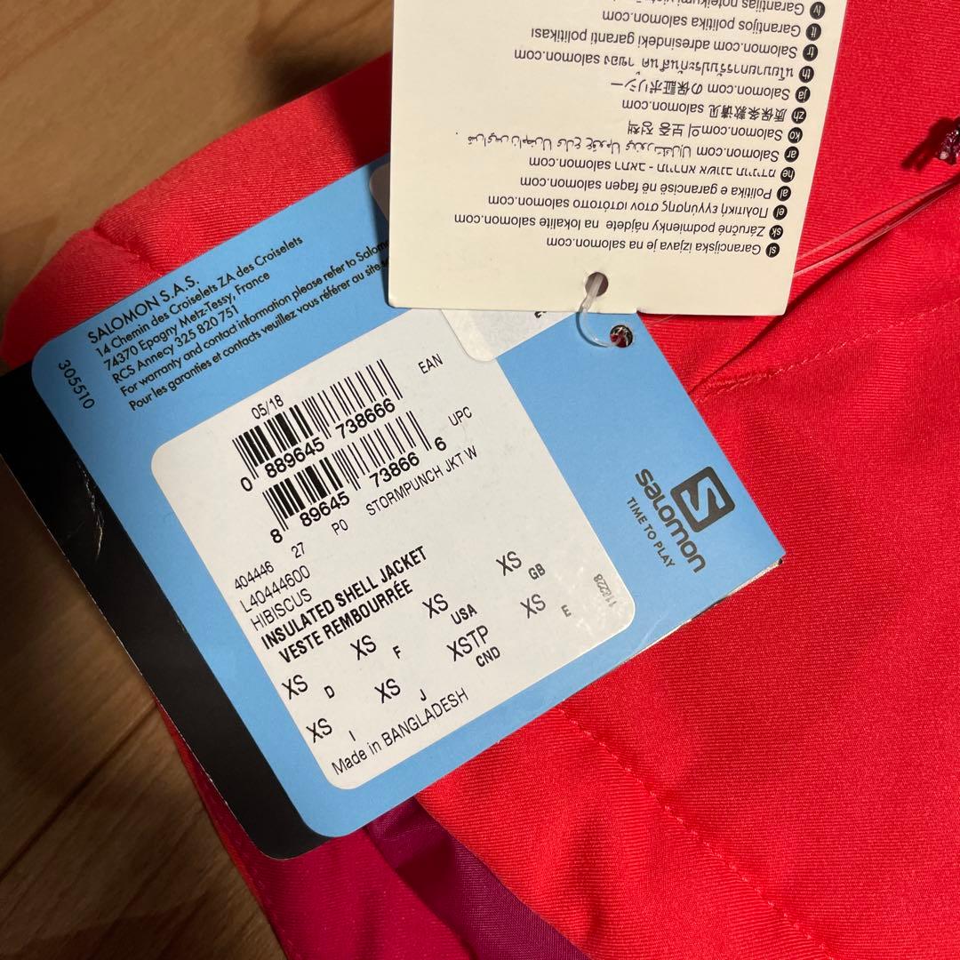 Salomon スキーウェア レディース XS 赤/ピンク