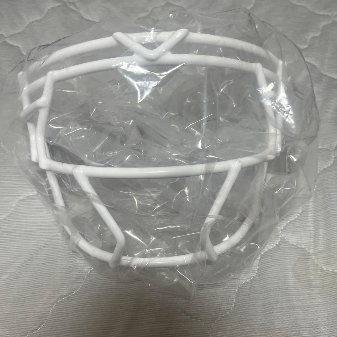 ホワイト ヘルメットフェイスマスクF7