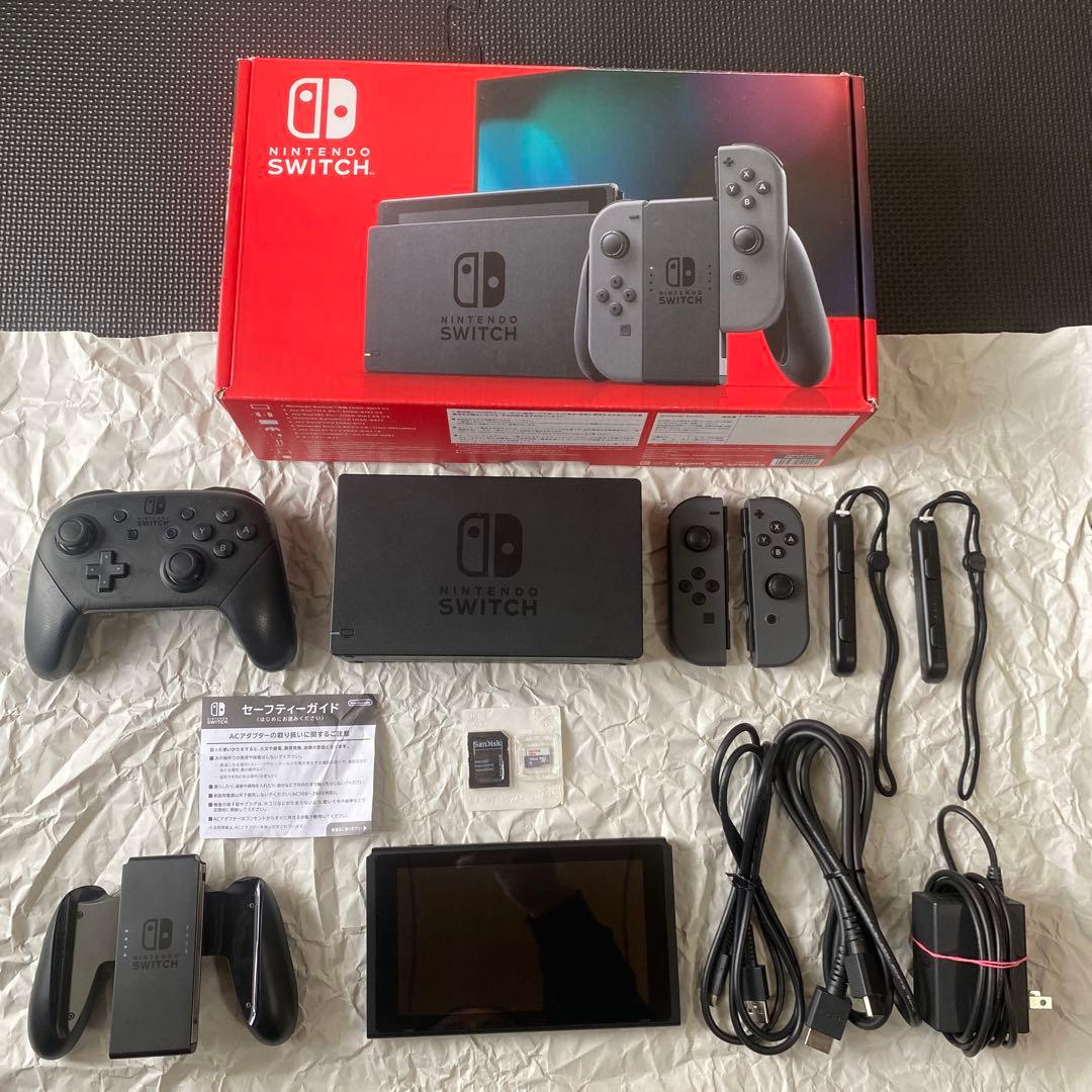 Nintendo Switch 本体 完全セット＋プロコン＋SDカード128GB