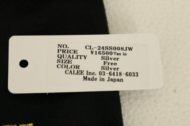 L*w様 24SS【新品】☆CALEE：　三日月型　ロール　ピアス　シルバー92