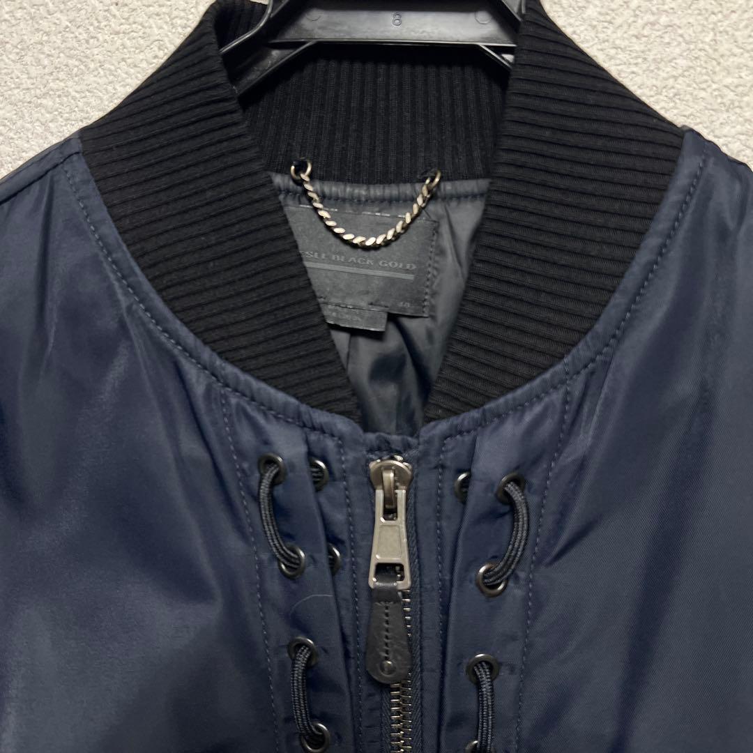 【ディーゼル ブラックゴールド】MA-1タイプ Lサイズ