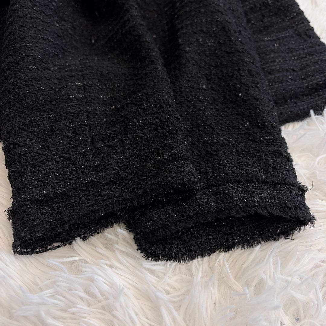 良品☆大きいサイズ 23区 ツイード ノーカラージャケット フォーマル 卒園卒業