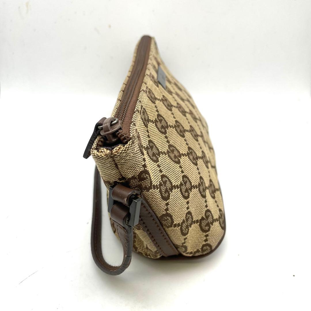 グッチ ハンドバッグ アクセソ GGキャンバス ポーチ 茶 FS316