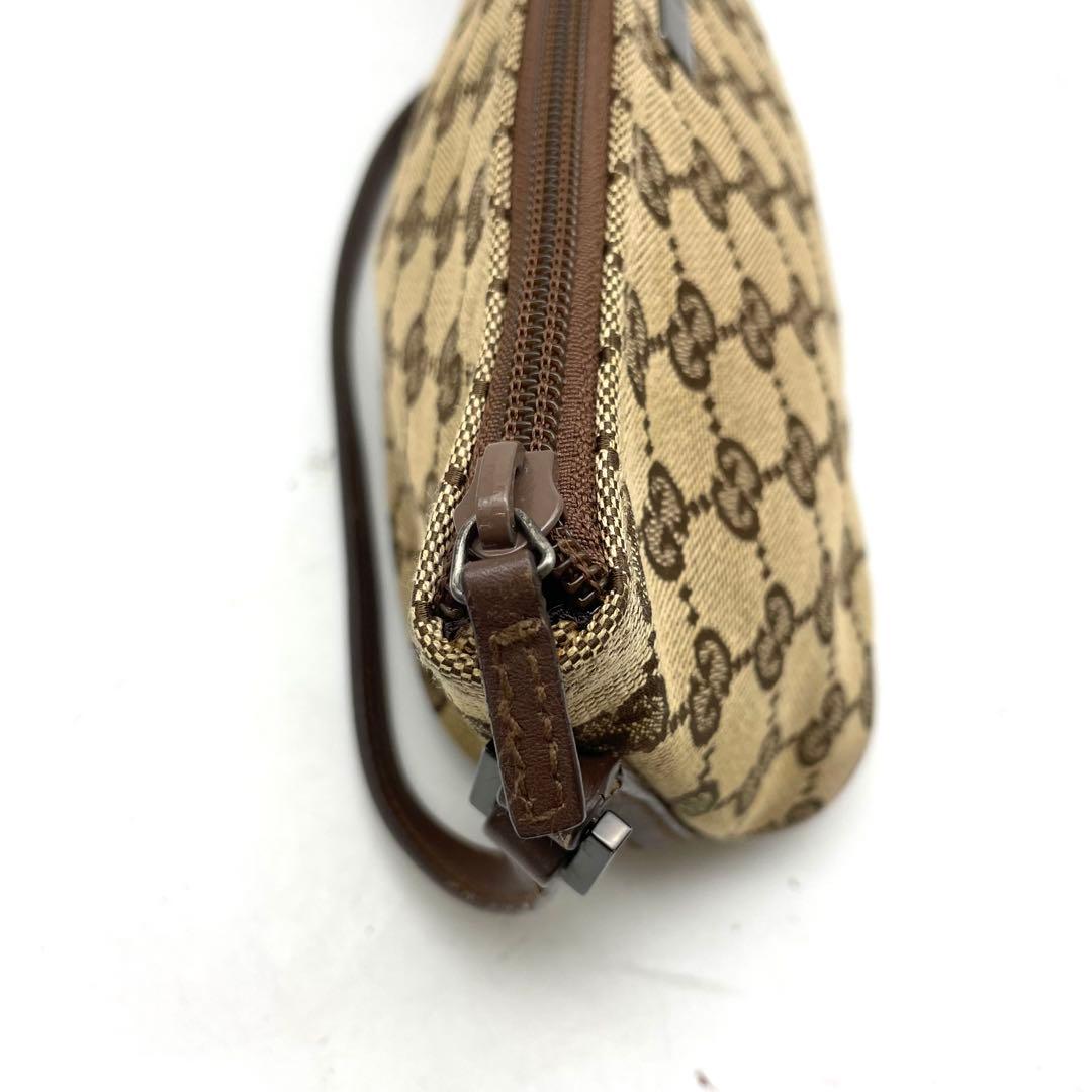 グッチ ハンドバッグ アクセソ GGキャンバス ポーチ 茶 FS316