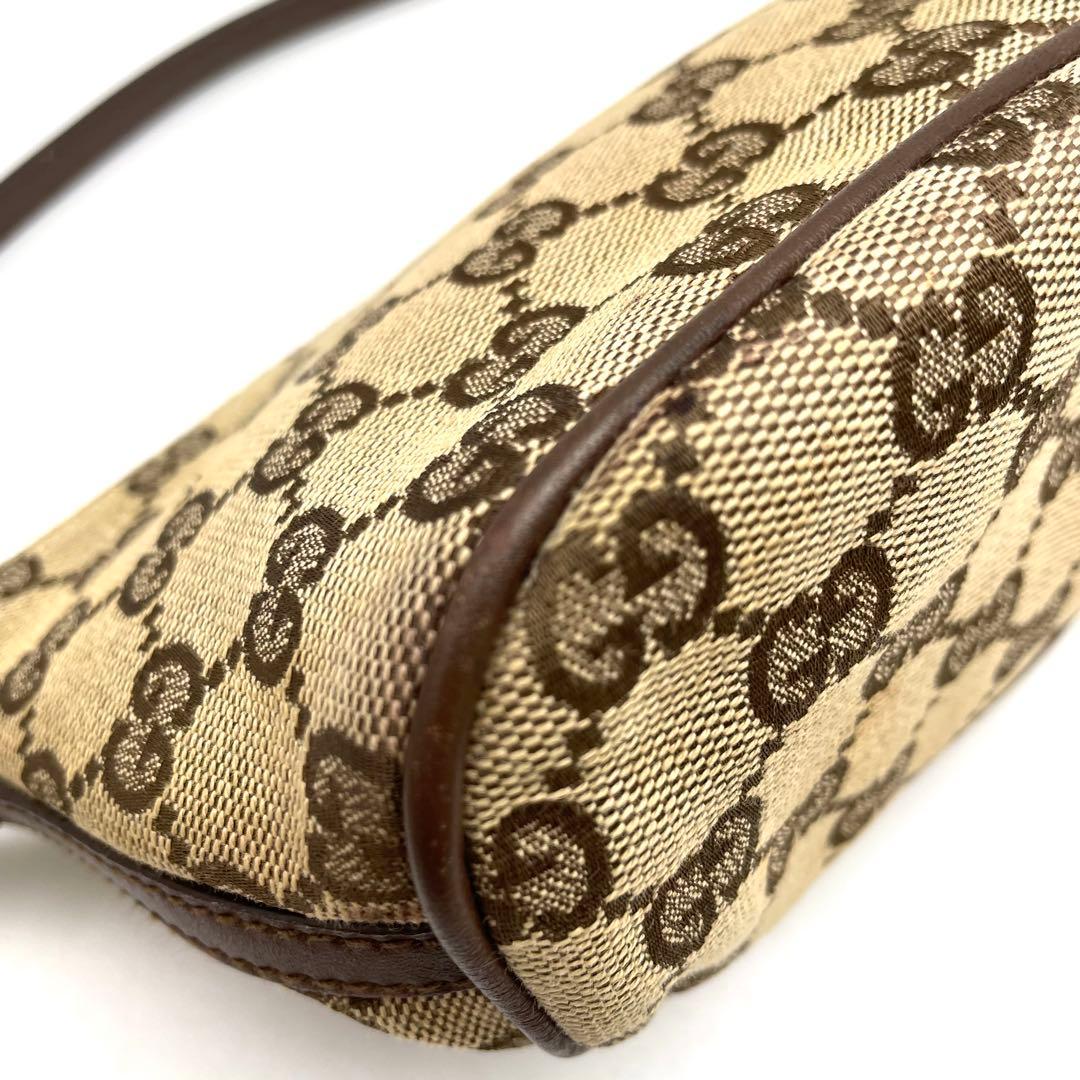 グッチ ハンドバッグ アクセソ GGキャンバス ポーチ 茶 FS316