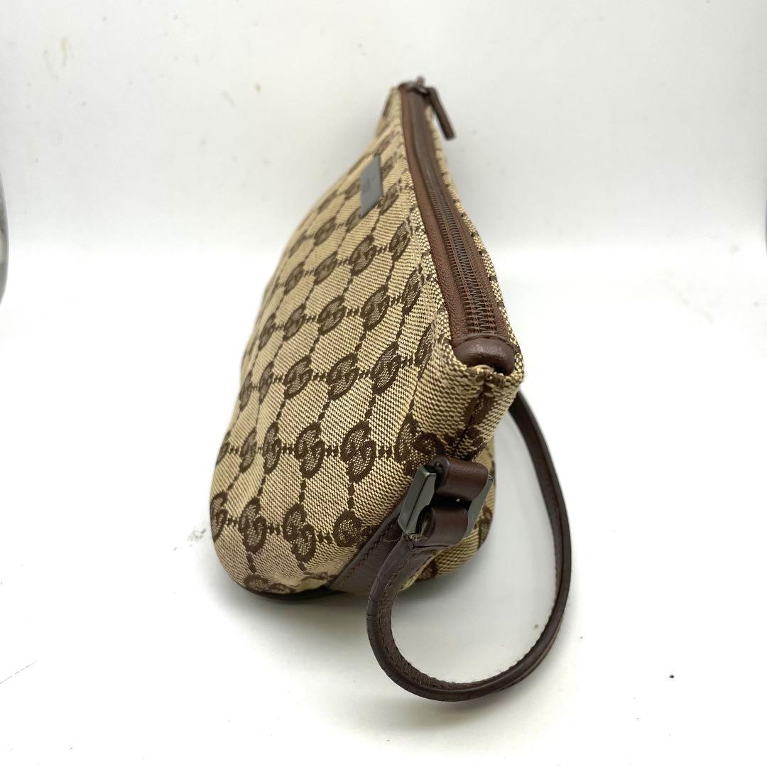 グッチ ハンドバッグ アクセソ GGキャンバス ポーチ 茶 FS316