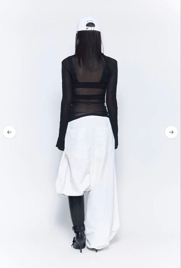 【theredthread】gothic wide pants black