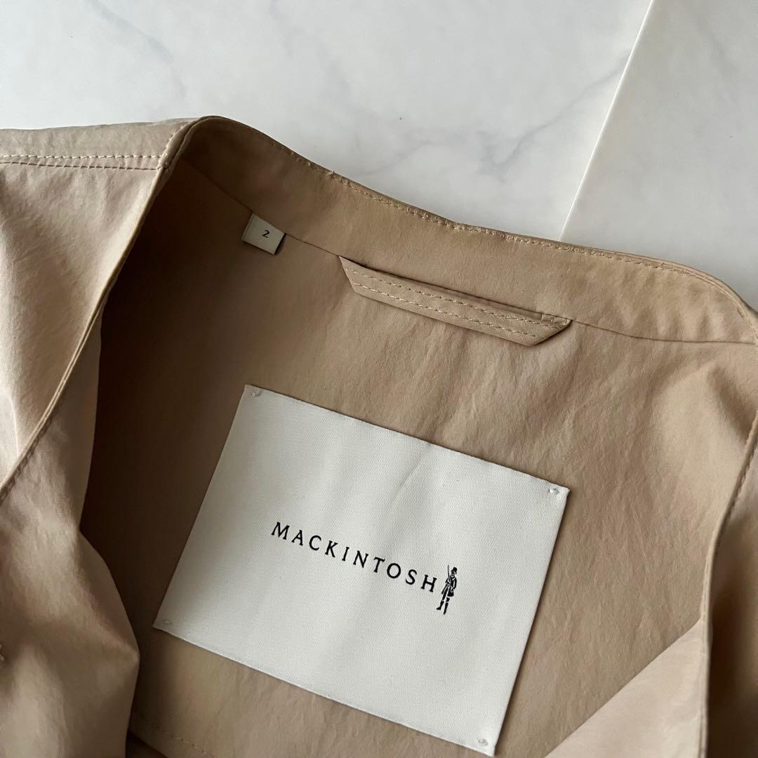 マッキントッシュ HUMBIE ノーカラー コート 金ボタン 2 M ベージュ