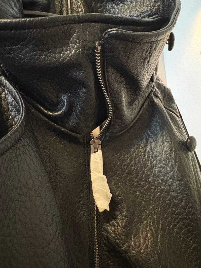 【新品】ZARA今期! エコレザージャケットブルゾン