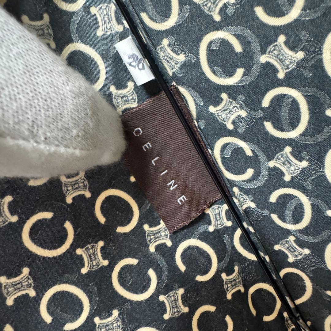 【美品】CELINE セリーヌ 折り畳み傘 ブラック Cマカダム