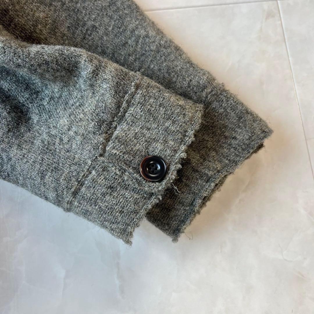 pas de calais 美品 ウールフードコート グレー 38