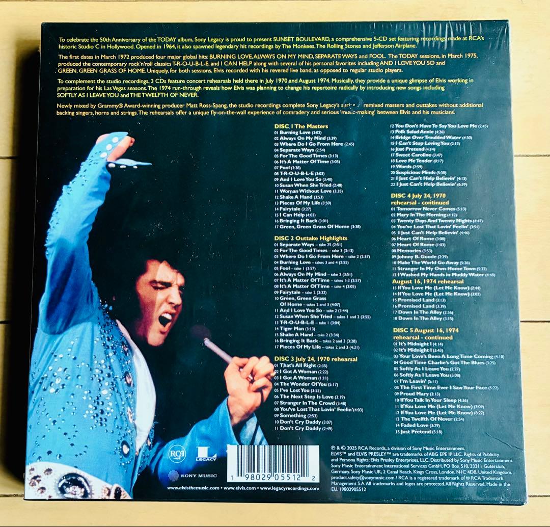 洋楽 ELVIS PRESLEY SUNSET BOULEVARD 5CD BOX