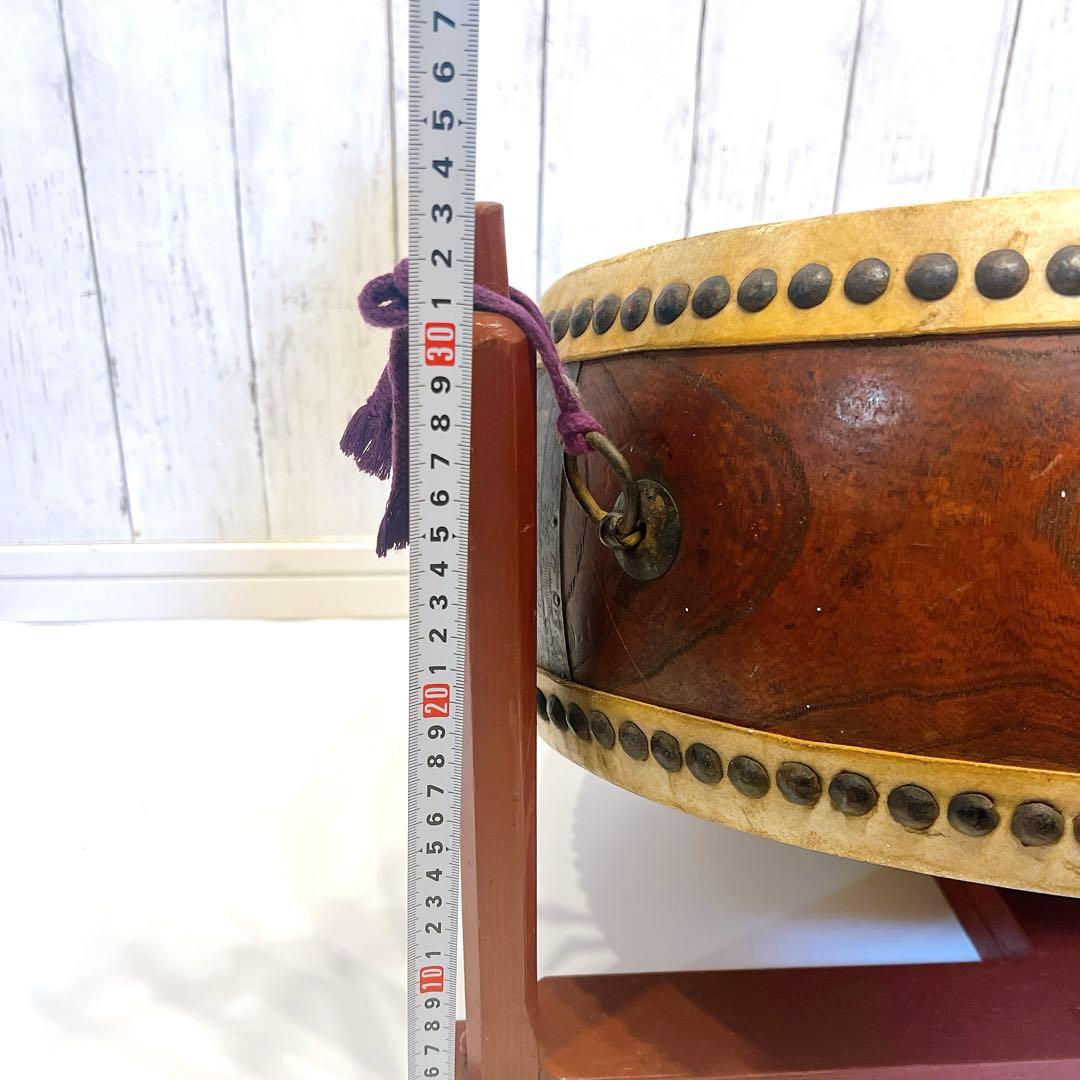 【希少】宮本卯之助 特別上鳴保 和太鼓 平太鼓　42.5×17.5cm
