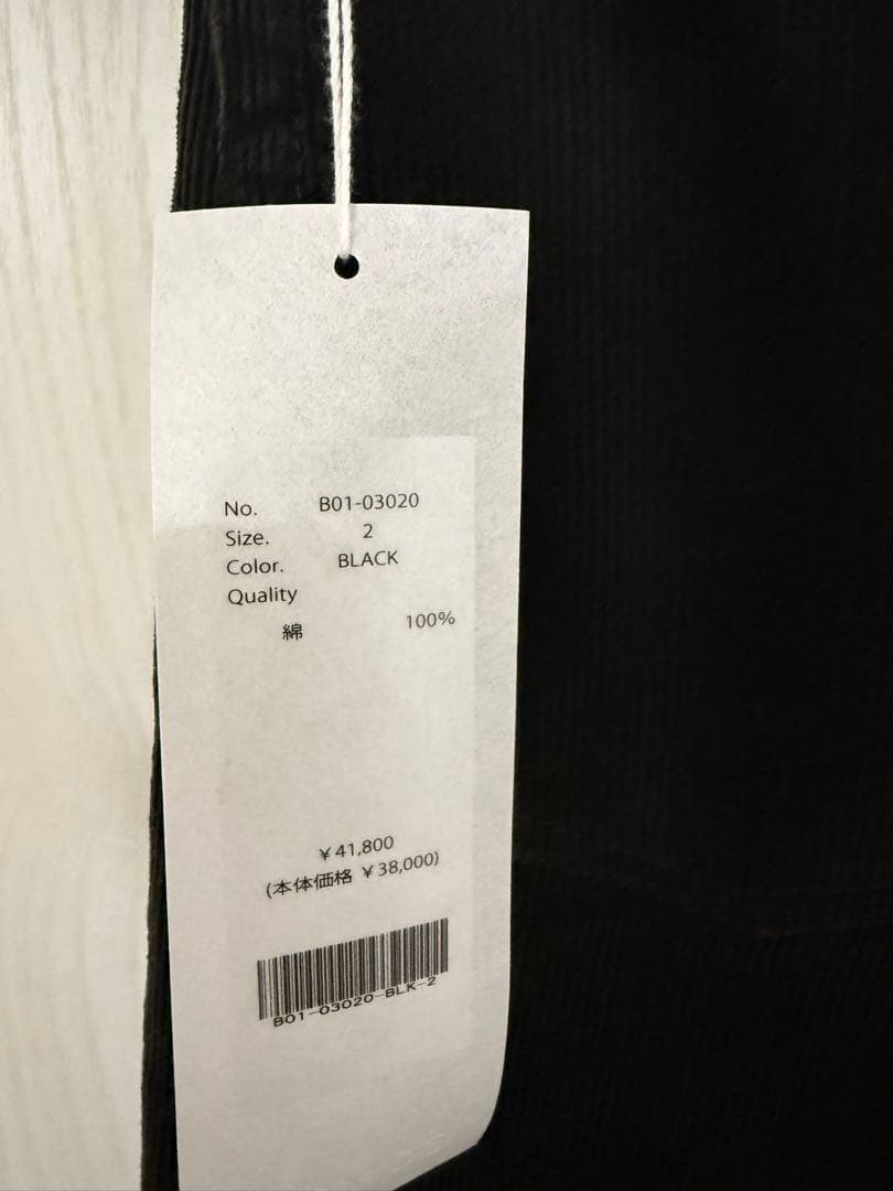 新品 comoli コーデュロイ5pパンツ B01-03020 サイズ2