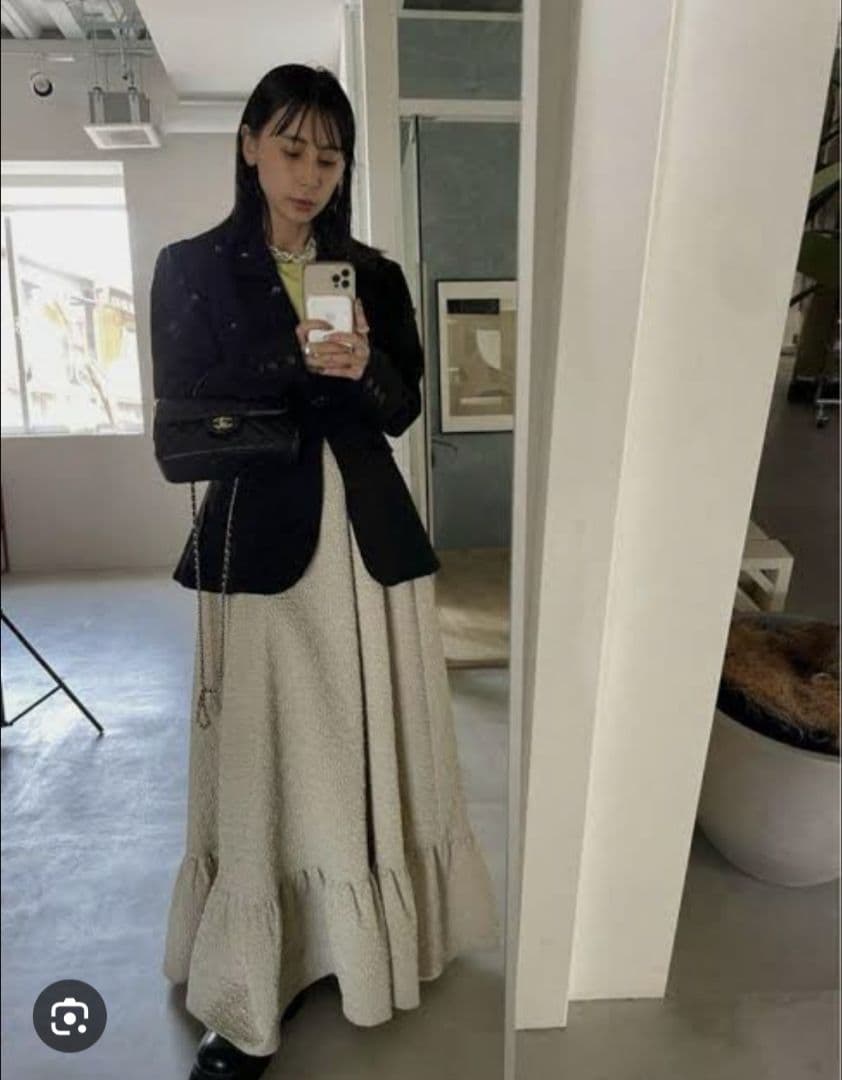 Ameri　WAIST SHAPE FLARE JACKET