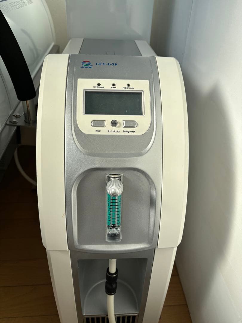 酸素カプセル　セット　エアコン付き　酸素圧縮機付き