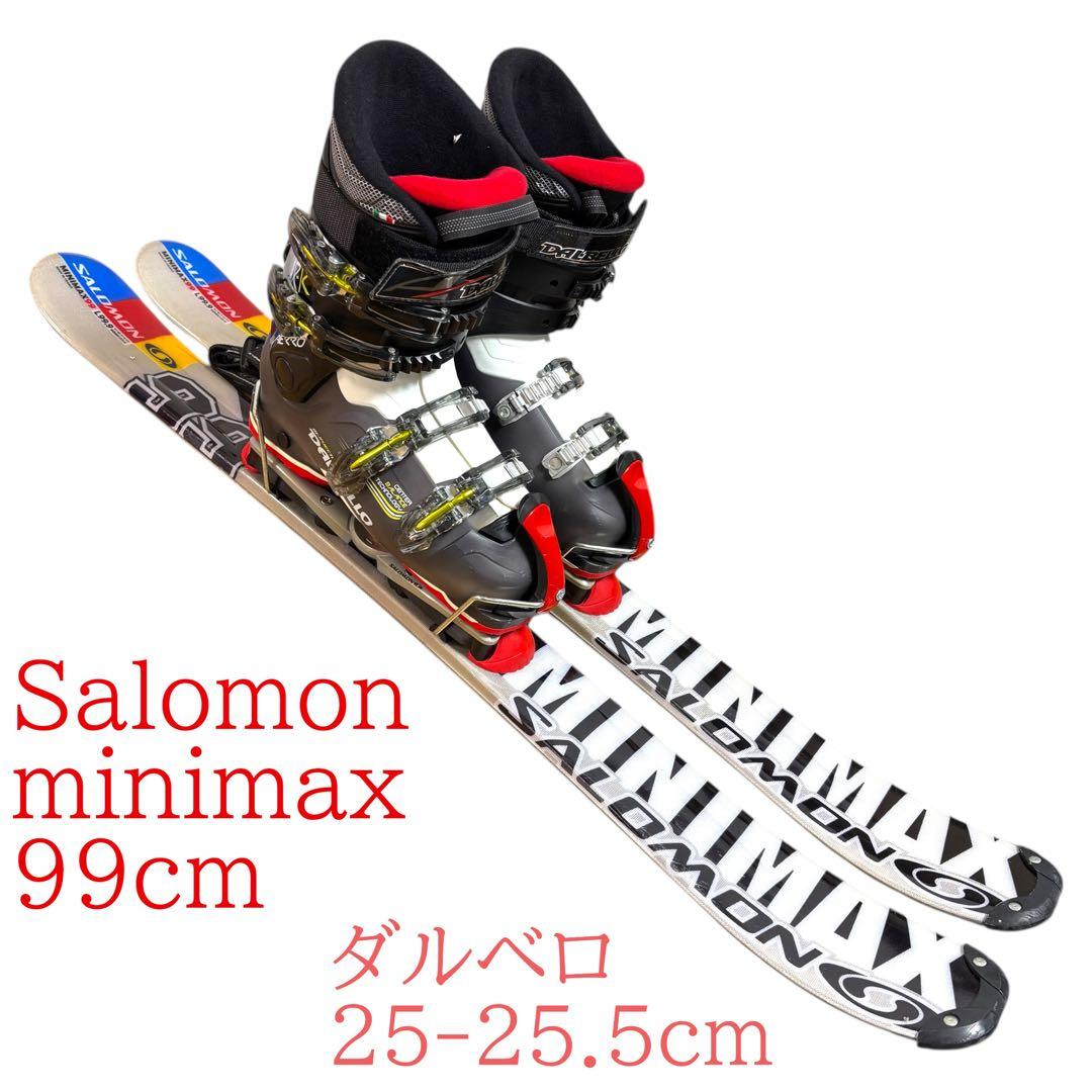 メンズ　ショートスキー　ファンスキーセット　Salomon 25-25.5cm