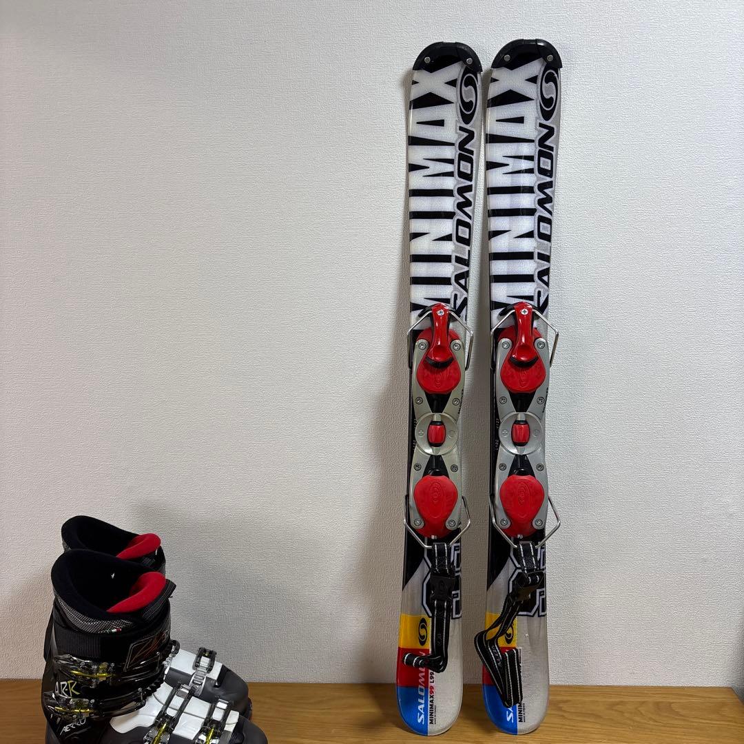 メンズ　ショートスキー　ファンスキーセット　Salomon 25-25.5cm