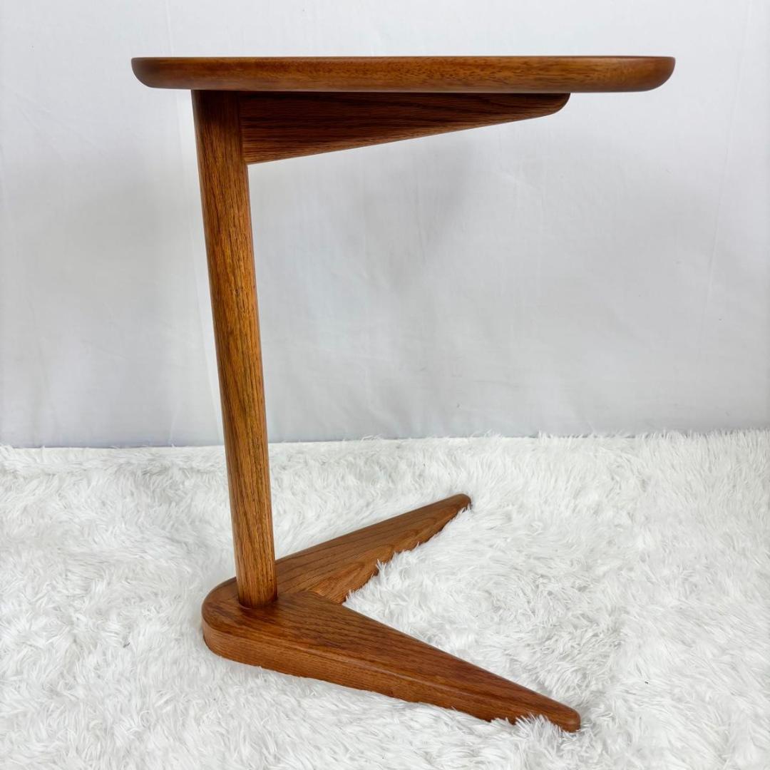 『極美品』POPOLU ポポル サイドテーブル 光製作所 北欧 天然木 オーク材