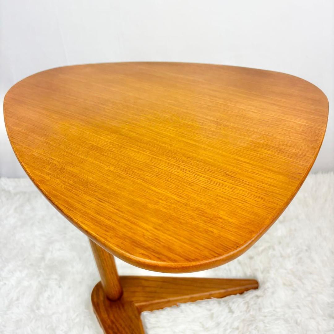 『極美品』POPOLU ポポル サイドテーブル 光製作所 北欧 天然木 オーク材