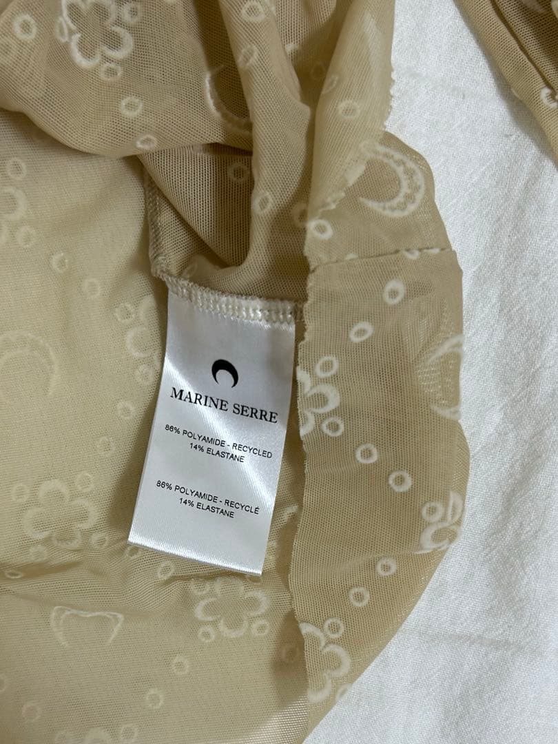 MARINE SERRE セカンドスキン　ベージュ