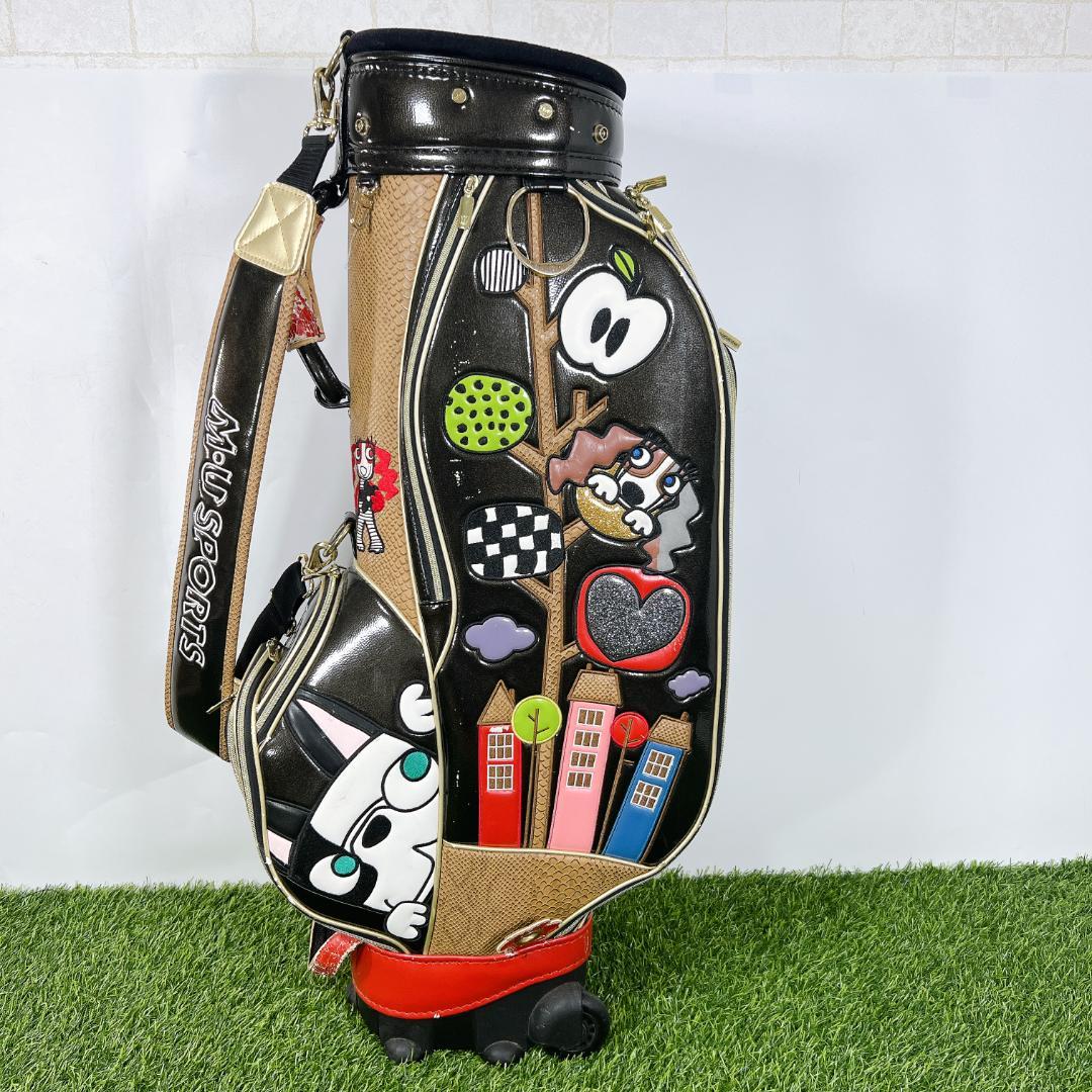 MU SPORTS ミエコ ウエサコ ゴルフ キャディバッグ キャスター付
